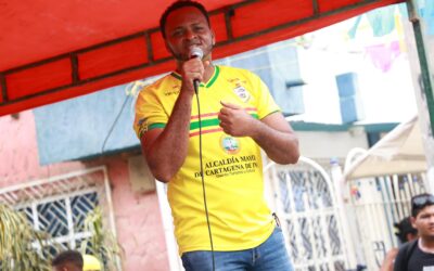 igante jornada de alegría en el Barrio Olaya, La Magdalena