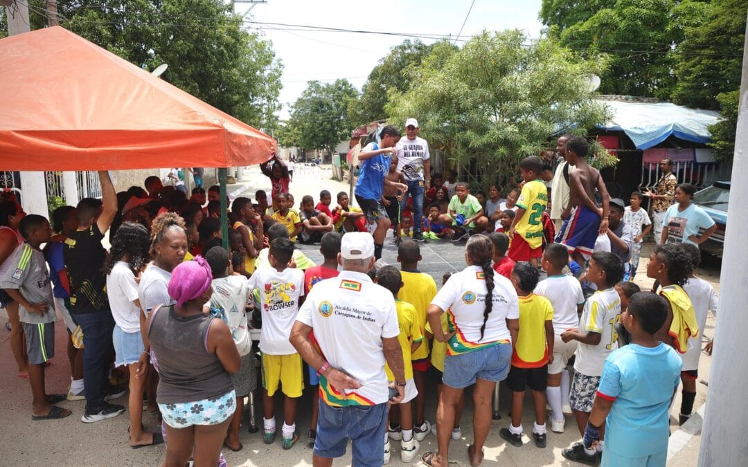 La sonrisa de un niño vale más que mil discursos. En La Magdalena, el corazón de Cartagena latió al ritmo de la risa y el juego.